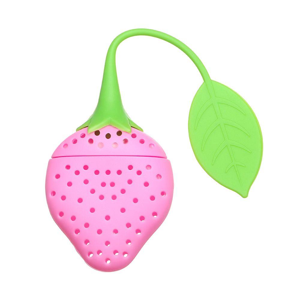 Firmly Filter Reusable Tea Bag Tea Infuser Silicone Tea Ball Coffee Filter Strawberry Teabag