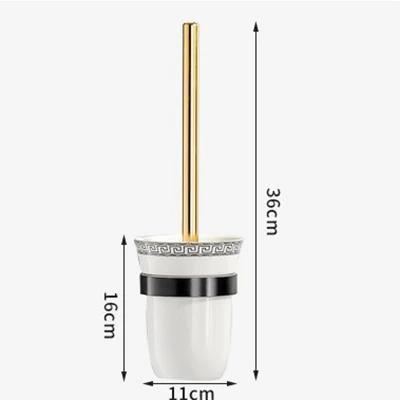 gold Bathroom Shelf Hook Toilet Paper Holder Toilet Brush Towel Holder Space Aluminum Bathroom Hardware Set Bathroom Accessories