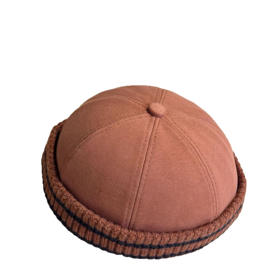 Korean-style knitted retro beanie hat for men and women, suitable for autumn and winter, hip-hop, casual street style, versatile headwrap hat