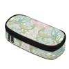 Pen Case Printed Strong Polyester Fabric Easy Open Zipper with Main Compartment Mesh Pocket and Pen Slots for Everyday Study