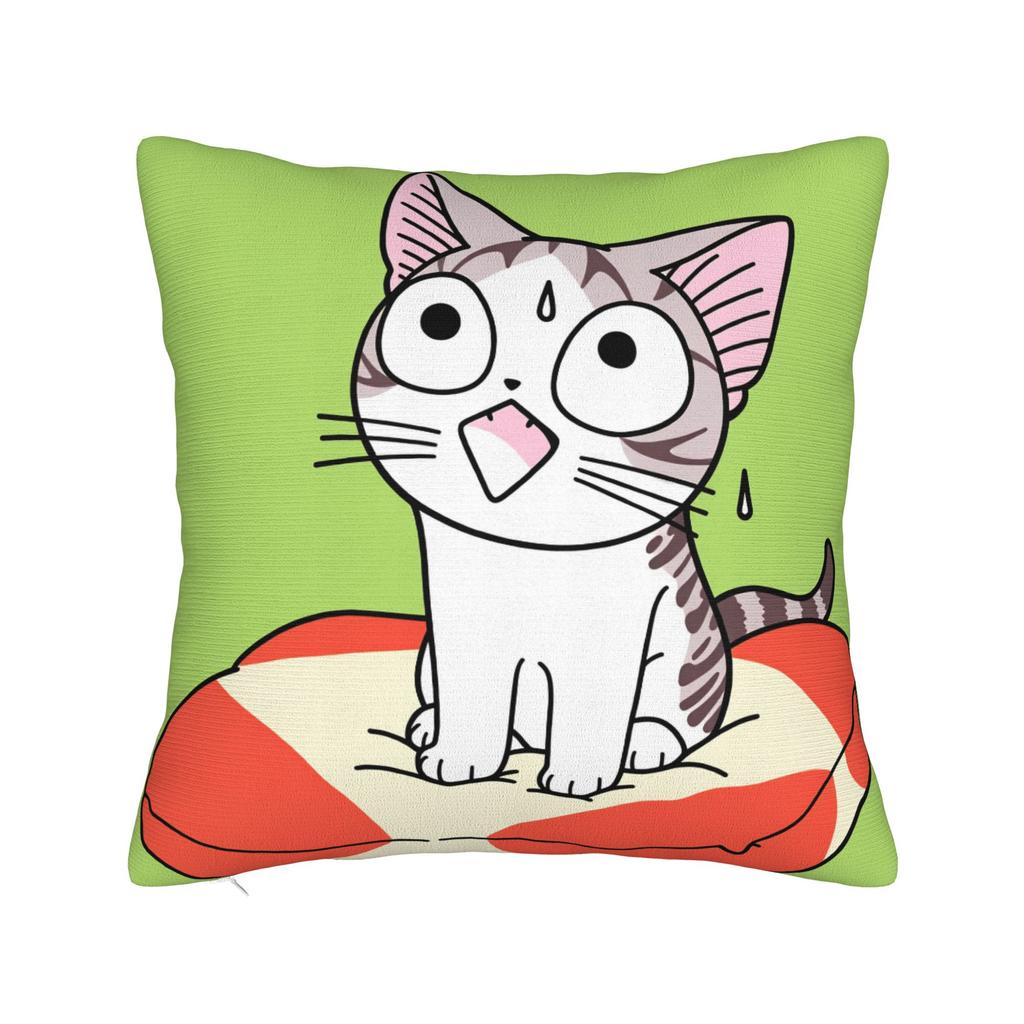 Pillow Cover CChis SSweet HHome Cat Novelty Pillow Case For Sofa Home Decor Pillowcases
