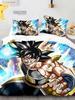 Japanese Anime Dragon Ball Bedding Set Goku Duvet Cover Comforter Bedclothes Single Twin Full Queen Size 3D Kids Adult Boys Gift