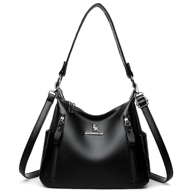 Ретро Большая вместимость Новая модная и универсальная сумка через плечо для мам среднего возраста Сумка через плечо через плечо