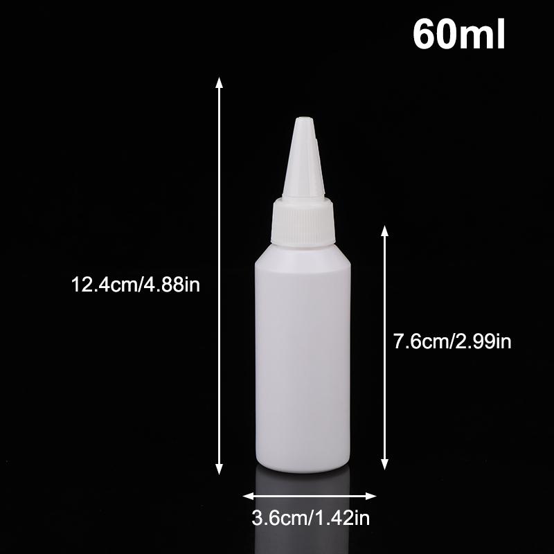 5/10/20/30/50/60/100 мл Белая бутылка с пипеткой-капельницей, с завинчивающейся крышкой, бутылки для жидкости для глаз, чернил, масла, пипетки, пигментов для краски