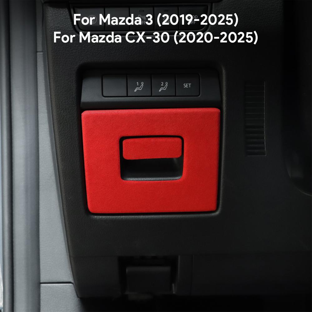 Наклейка на панель водительского отсека для хранения автомобиля с отделкой из замши сверху для LHD RHD Mazda 3 BP Axela CX30 CX-30 2019 2020 2025 2025 2025 2025 2025