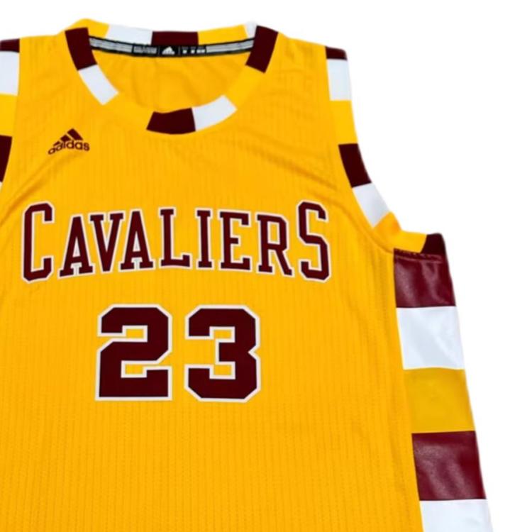 adidas X Коллаборация НБА LeBron Cavaliers Простая Удобная Модная Майка для баскетбола без рукавов Унисекс майка Желтая 7412A-3CR-K92581