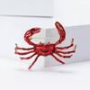 Fashion Alloy Enamel Crab Brooch Cute Ladies Suit Shirt Corsage Ornament Pin