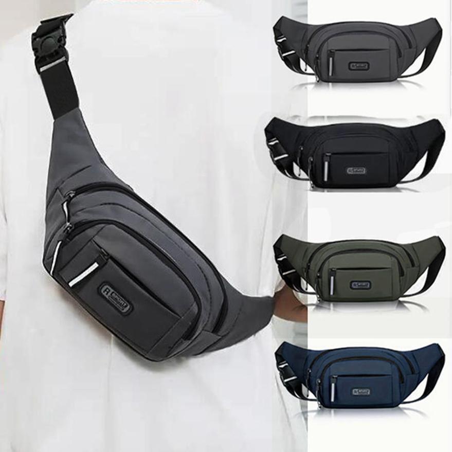 Легкая мужская спортивная поясная сумка на пояс, износостойкая сумка через плечо для путешествий, бега, походов, тренировок