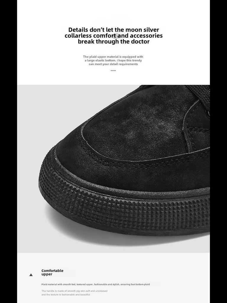 Модная мужская обувь на весну 2024 года: Мягкие, износостойкие, универсальные повседневные туфли с толстой подошвой для охраны труда