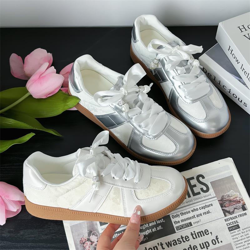 Student Women'S Shoes White Shoes Casual Board Shoes Versatile Trendy Single Shoes Sports Shoes