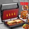 750W 220V Household Mini Steak Machine Hamburger Fried Egg Panini Electric Sandwich Maker Dual Non Stick Surface Grill Toaster