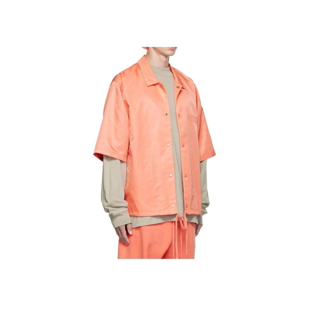 Fear of God Essentials FW22 Нейлоновая рубашка Коралловая Мужская FOG-FW22-34
