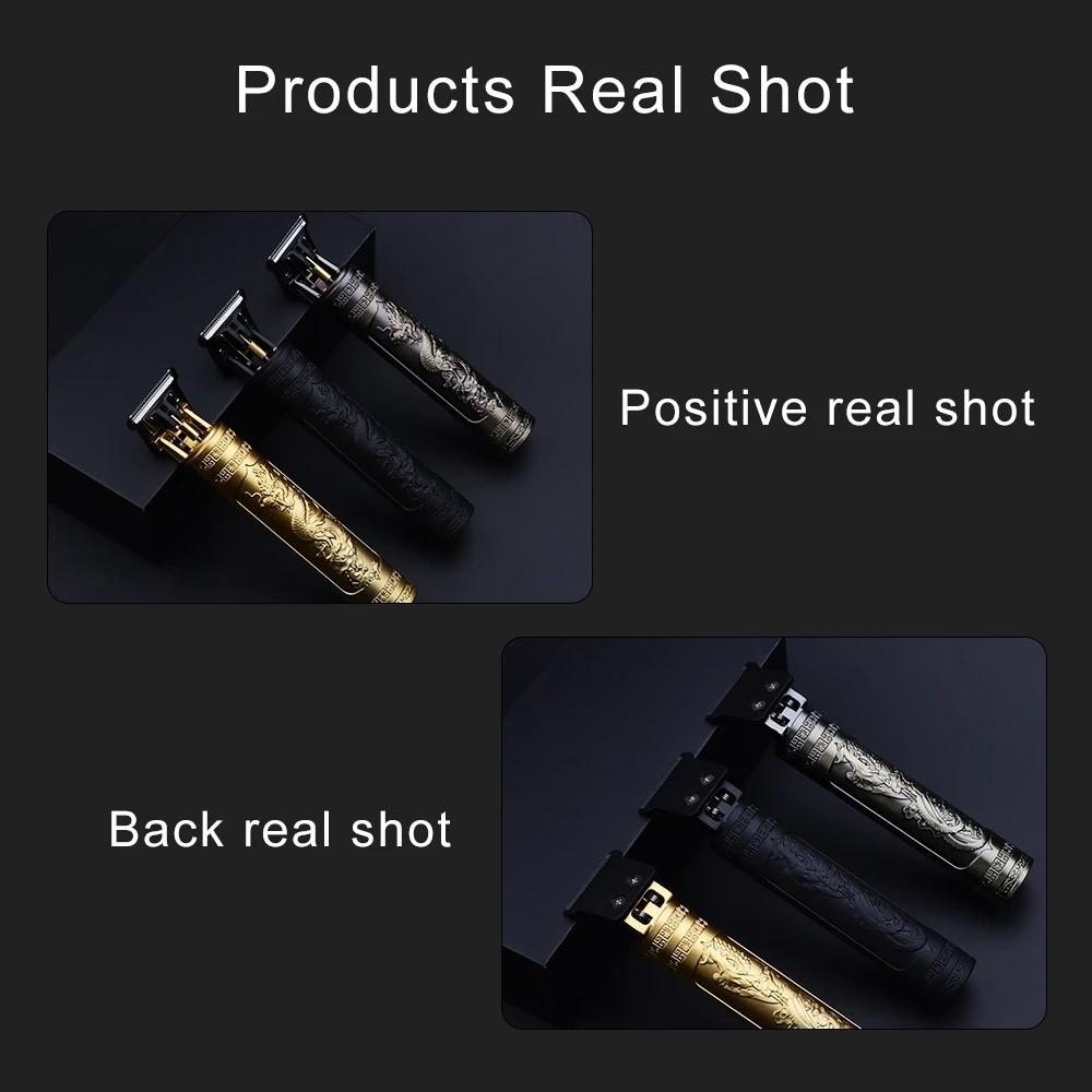 2024 Винтажная машинка для стрижки волос T9, мужская электробритва, перезаряжаемый триммер для волос, машинка для стрижки бороды, парикмахерская, горячая распродажа