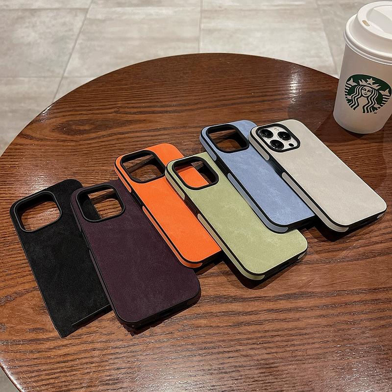 Роскошный матовый чехол из мягкой кожи для iPhone 15 14 13 12 11 Pro Max Защита камеры Ударопрочный силиконовый чехол
