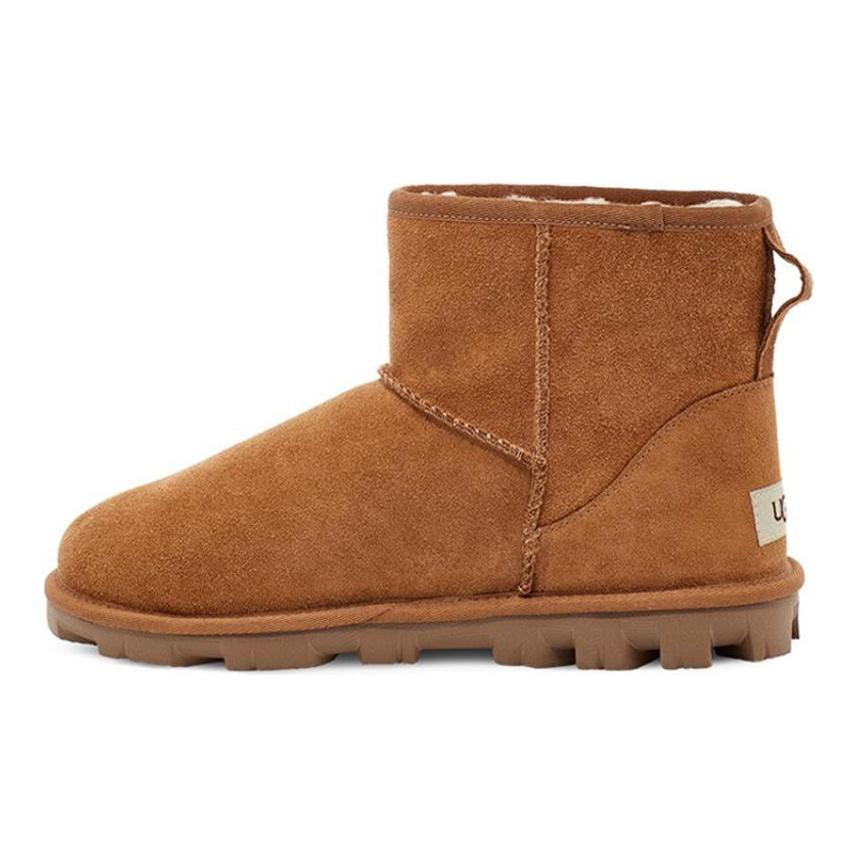 UGG Базовые мини-кроссовки Classic с флисовой подкладкой, коричневые, женские 1115030-CHE