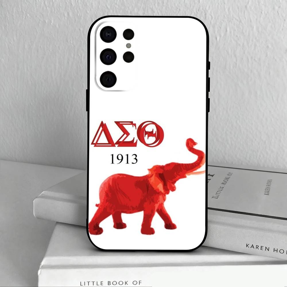D-Delta S-Sigma T-Theta-A Phone Case For Samsung S25,24,23,22,30,21,10,9,Ultra,Plus,Lite,FE,4,5 G Soft Black Case