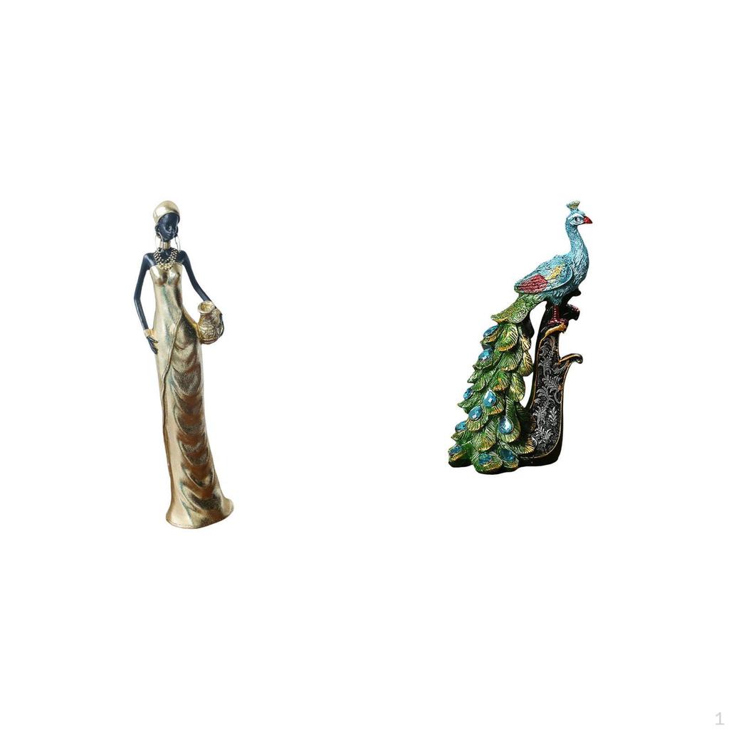 Винтажная tribal скульптура Настольное украшение Элегантная фигурка для стола Шкафа Спальни Офиса Гостиной
