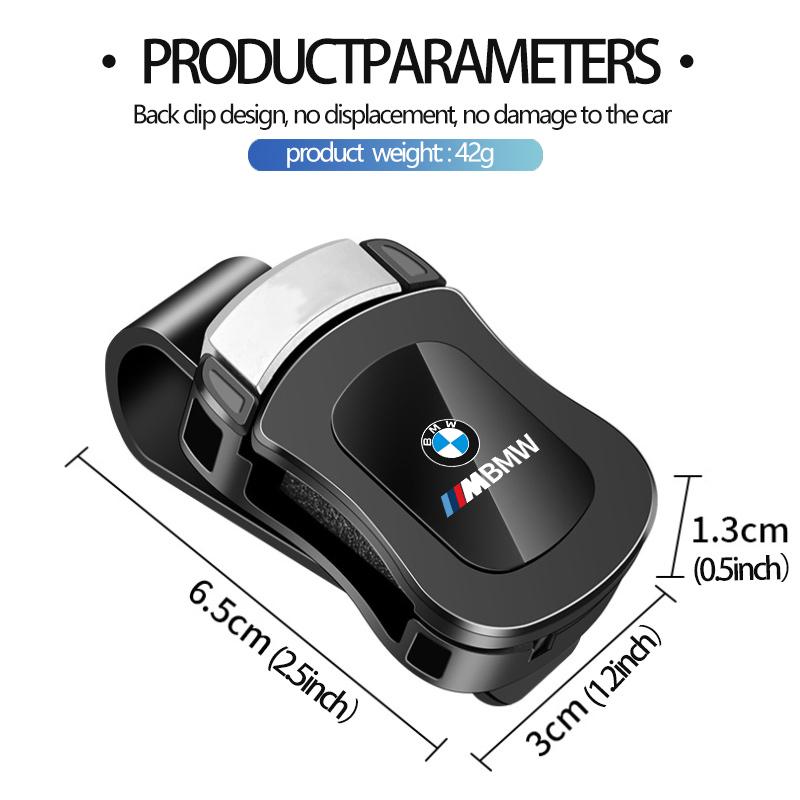 CUP1 Car Glasses Sunshade Clip Sun Visor Hanger Auto Storage Holder For BMW M Sport M2 M3 M4 M5 M6 E46 E90 E60 F10 F20 E87 X3 X6 AP9