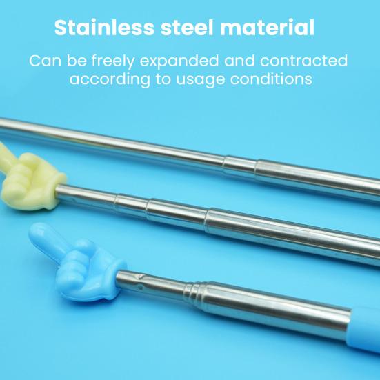 5 Pcs Telescopic Teachers Pointer Extendable Finger Pointer Stick Retractable Classroom Pointer for School Classroom Reading Presentation