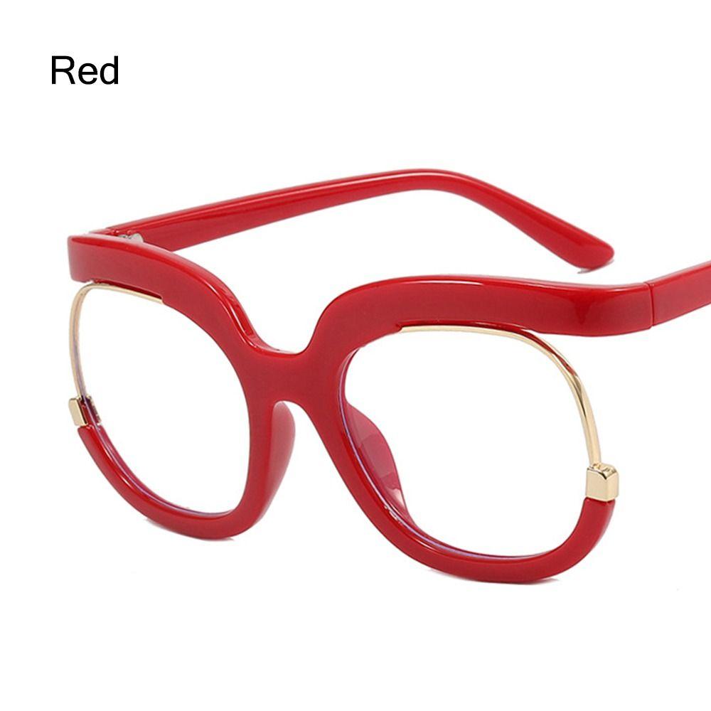 Clear Blue Ray Blocking Eyeglasses Large Glasses Frame Spectacle Frame for Women Anti-Blue Light Trend Round Eyeglasses
