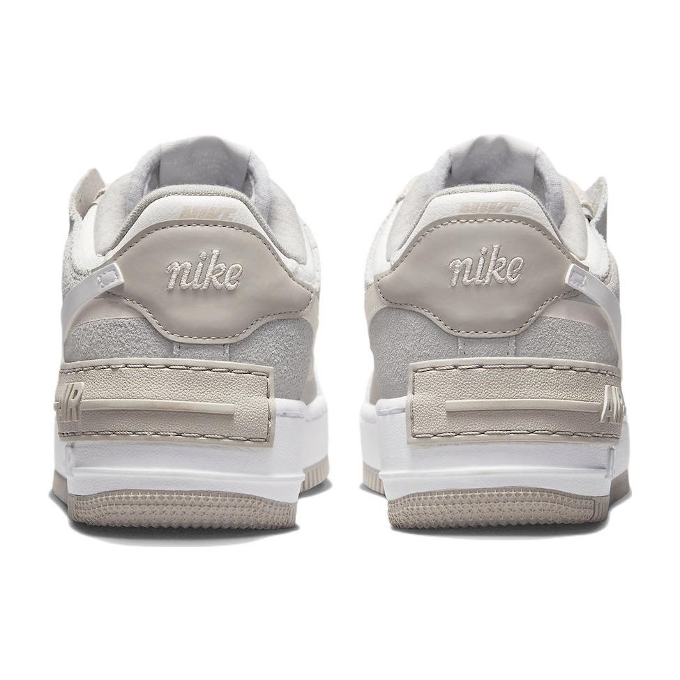 Nike Air Force 1 Shadow Grey Флисовые женские кроссовки Summit-White White FB7172-111