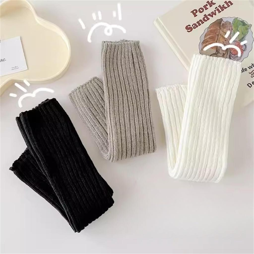 LIKENNY Thick Loose Leg Uniform Accessories for High School School Cold Weather Leg Covers for Girls and Women Socks, 40cm, Warmers, Students, Gals,