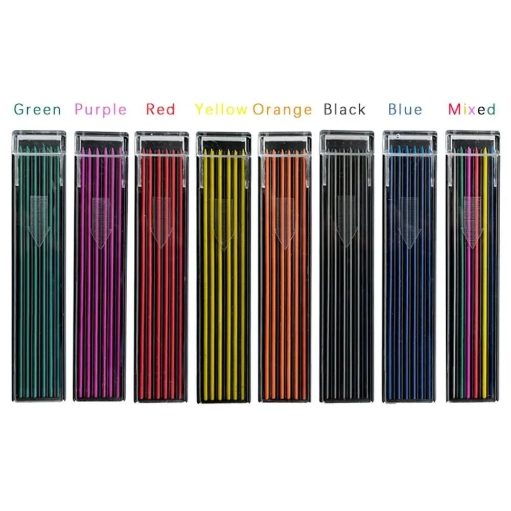 Художественный скетч 2.0 мм грифель для карандаша стираемый цветной грифель для карандаша стержень для автоматического карандаша для студентов