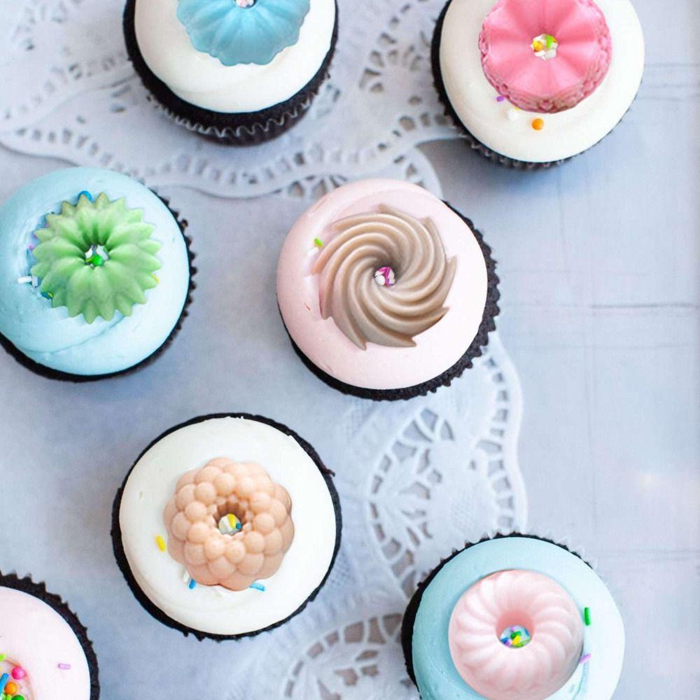 6-Cavity Mini Cake Pans Silicone Donut Baking Molds New Chocolate Mold  for Gummy Making