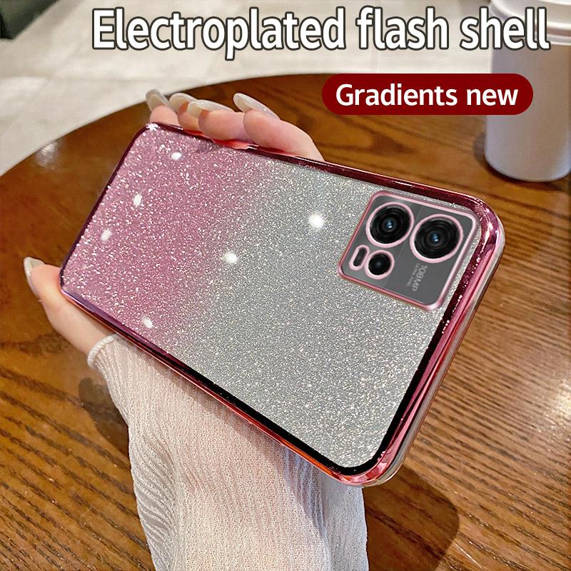 Чехол для Motorola Moto G72 Moto XT2255-1, чехол для телефона, блестящий, силикон, мягкий, с покрытием для объектива камеры