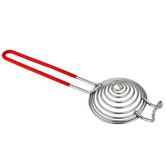 Сепаратор для яиц с длинной ручкой из нержавеющей стали для выпечки, фильтр для просеивания яичного белка и желтка, кухонный инструмент для разделения яиц