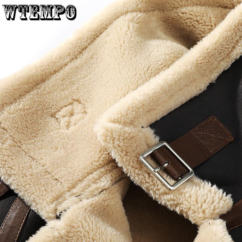 Winter Men's Large Size Casual Lapel Padded Thickened Fur Jacket Coat