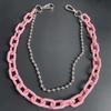 Decoration Men Women Acrylic Chains Plastic Belts Punk Style Waist Chains Pants Chains Double Layer
