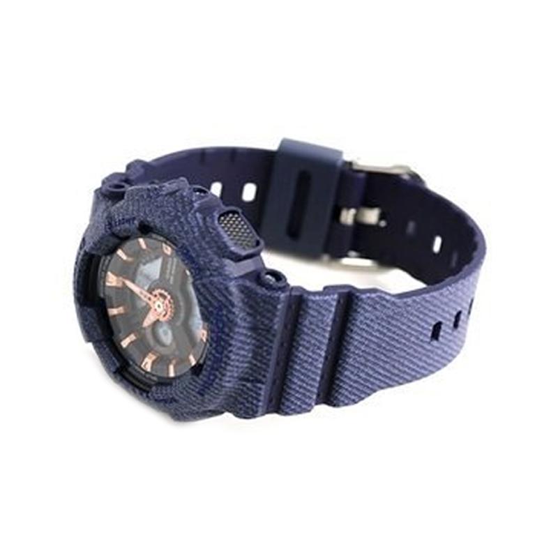 Casio Серия BABY-G, модные и стильные уличные двойной дисплей, многофункциональные, спортивные водонепроницаемые с большим циферблатом, кварцевый механизм, смола BA-110DE-2A1