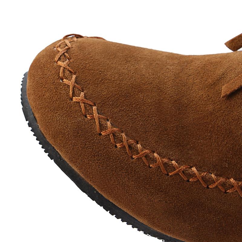 Fashion Vintage Fringe Short Boots for Women Fashion 2025 Autumn Winter Solid Female Boots Shoes Ladies