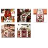 The Christmas series table flag red "Merry Christmas" seasonal winter kitchen table decoration is suitable for family party deco