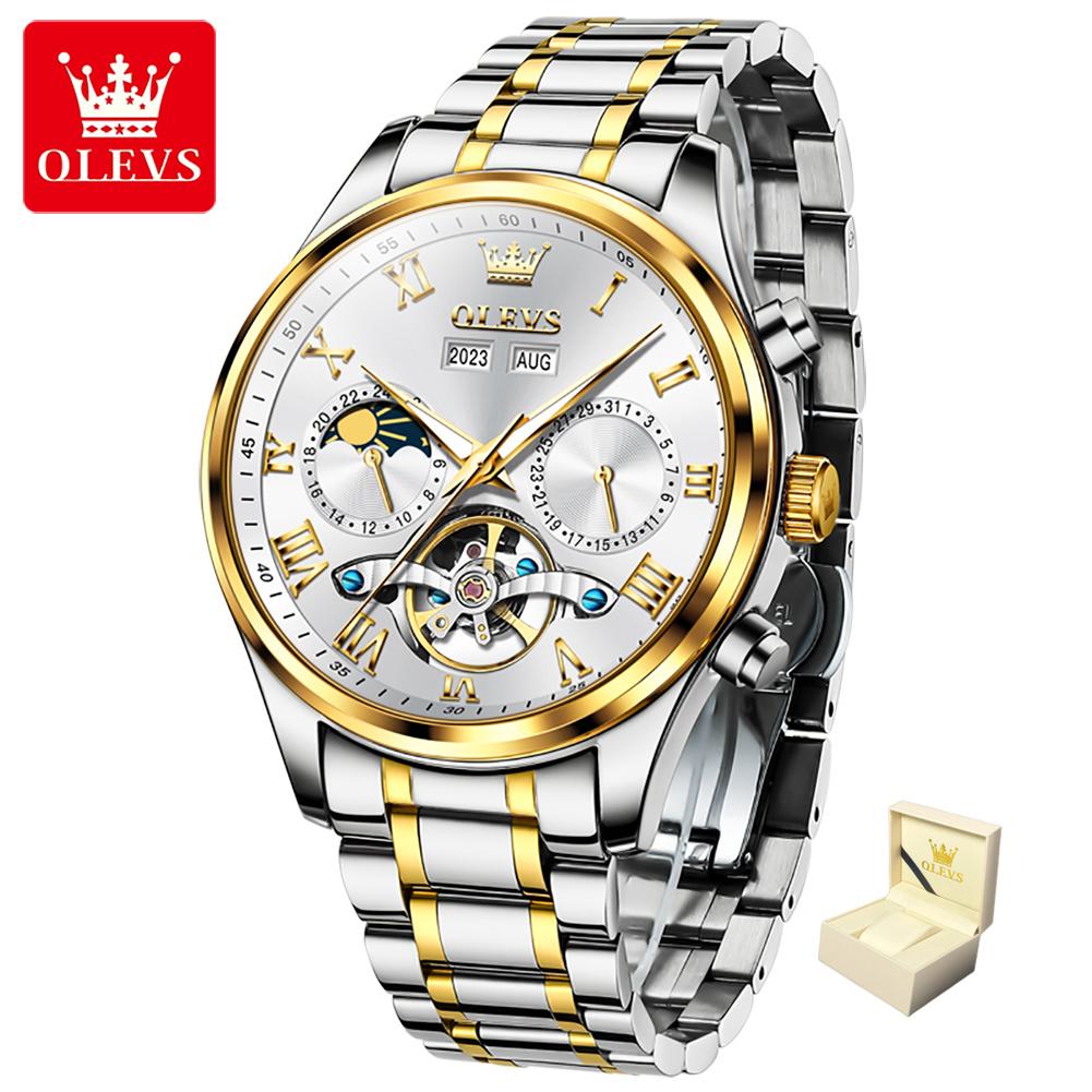 OLEVS New Top Men's Watch Multifunctional Mechanical Watch Fully Automatic Business Waterproof Men's Watch High -end Watch
