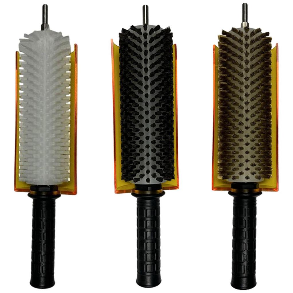 Щетка для лыж с ручкой-осью и комплектом чехлов Роликовая щетка Щетка для нанесения воска для сноуборда Щетка для нанесения воска на лыжную доску Инструмент для обслуживания лыж