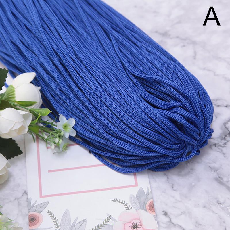 200 г 3 мм Цветная нейлоновая нить для вязания крючком, полая линия, макраме, сделай сам, ручное плетение, браслет, плетеные ремесла, изготовление обуви, сделай сам