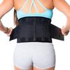 PRIVFIT Пояс-корсет для поясницы с компрессией Поясничная поддержка для снятия боли в спине с двойными регулируемыми ремнями для мужчин и женщин (большой)