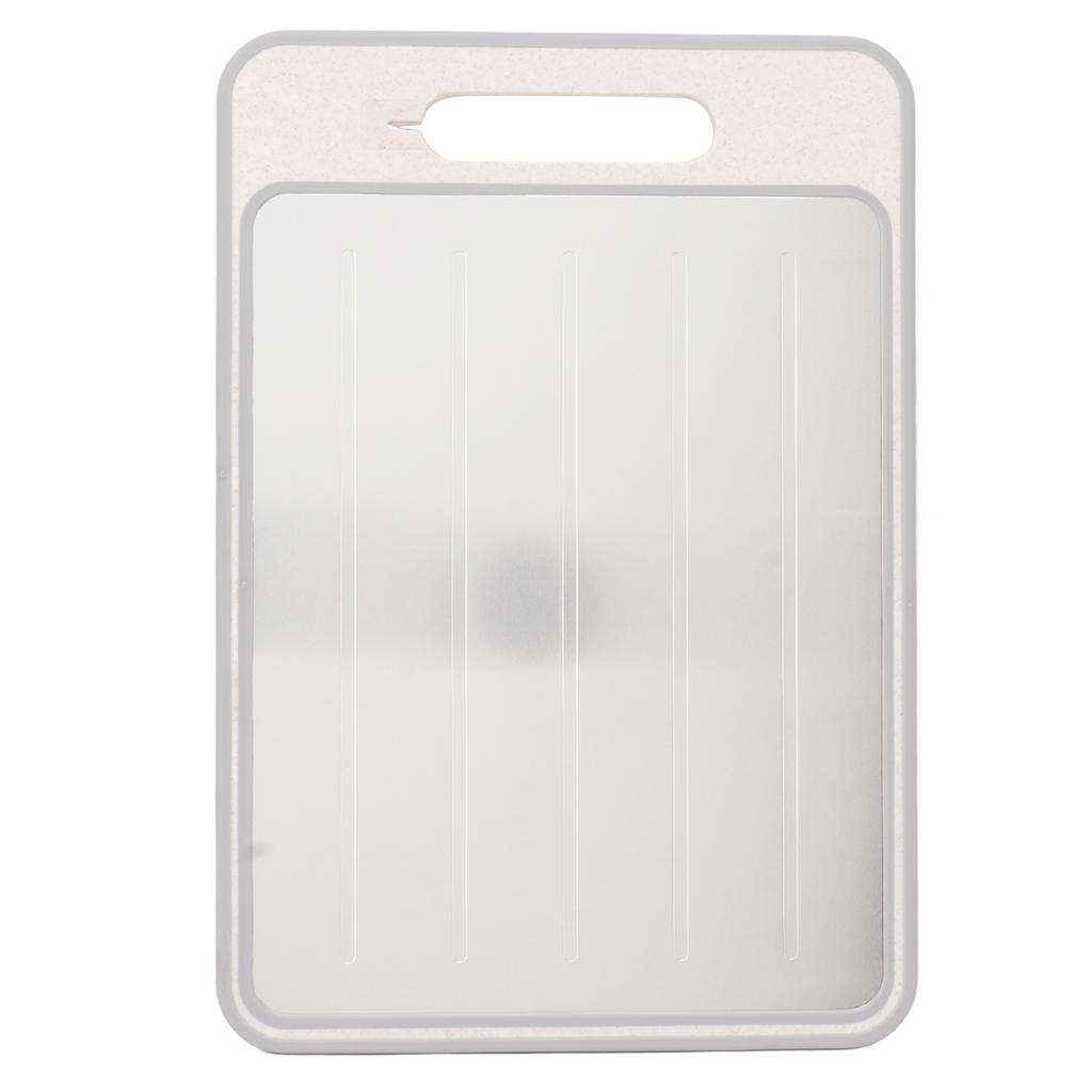 Двусторонняя разделочная доска Двусторонняя разделочная доска Быстроразмораживаемая и шлифовальная пластина с точилкой для ножей для кухни