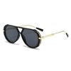 Double beam sunglasses new big face thin face European and American sunglasses women's high-end sunscreen retro sunglasses summer