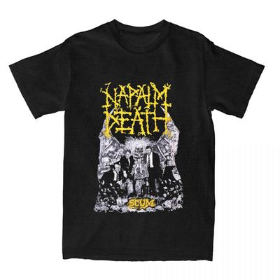 Napalm Death Футболки с мерчем блэк-метал группы для мужчин и женщин, стильная хлопковая футболка винтажная с круглым вырезом и коротким рукавом, одежда для рождественского подарка