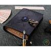 Leather Journal Book of Shadow Magic Book, Triple Moon Journal, Grimoire Book