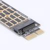 NVMe SSD M.2 PCIE 3.0 X1 Raiser Card PCI-E M Key Connector PCIE 3.0 X1 To M.2 NVMe SSD Adapter for 2230 2242 2260 2280 M.2 SSD