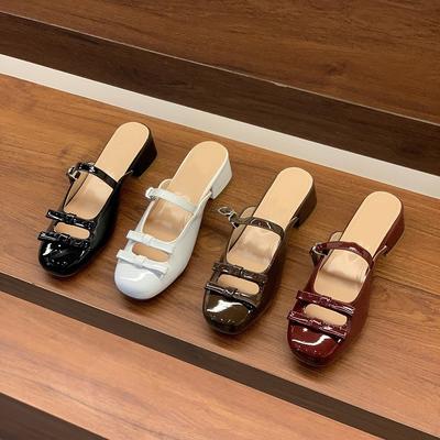 Туфли-полусапожки на толстом каблуке, черная нишевая сумка, женская обувь, носить 2025, новая весенняя мода, полусапожки Мэри Джейн