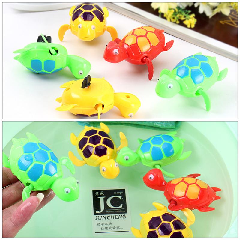 Turtle Swim Animal Wound-up Chain Clockwork Baby Kid Bathroom Bathing Toy