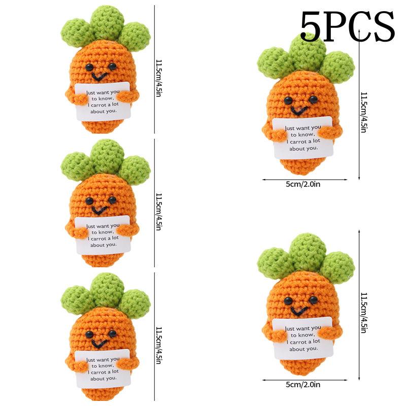 Crochet Doll Finished Crochet Animals Fruit Ornament Cartoon Hand Woven Octopus Frog Ornament Cute Room Decor Desk Decorations