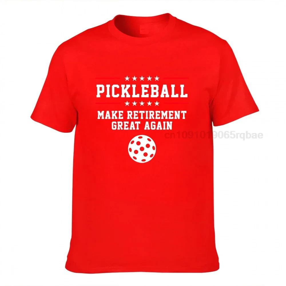 Funny Pickleball Retireunisext Tshirt For Dad Grandpa Or Unisex Tees On Sale Printing Cotton Unisex T Shirt Printing