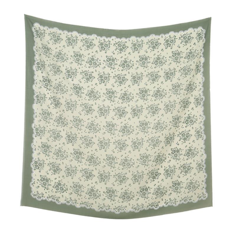 Малайзия Цветочный Принт 110 Квадратный Шарф Мусульманский Хиджаб Женщины Элегантные Шали Дамы Повседневный Головной Платок Тюрбан Косынка Оптовая Продажа