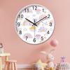 14-дюймовые 35 см забавные часы с цифрами для раннего обучения, бесшумные настенные часы, украшение для дома, гостиной, детской комнаты